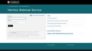 hermes webmail help